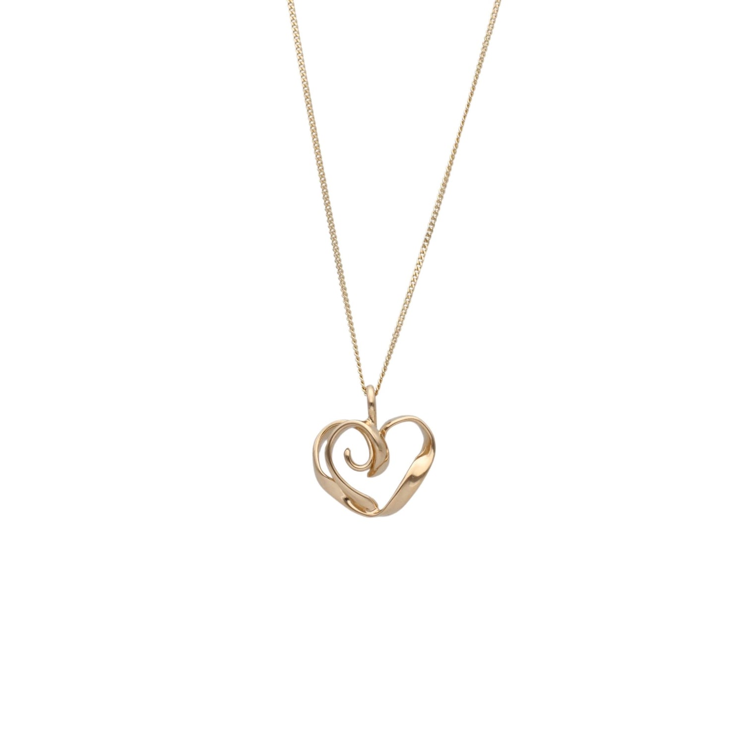 Närbild av ett 18K guld pansarkedja halsband utan hänge mot vit bakgrund