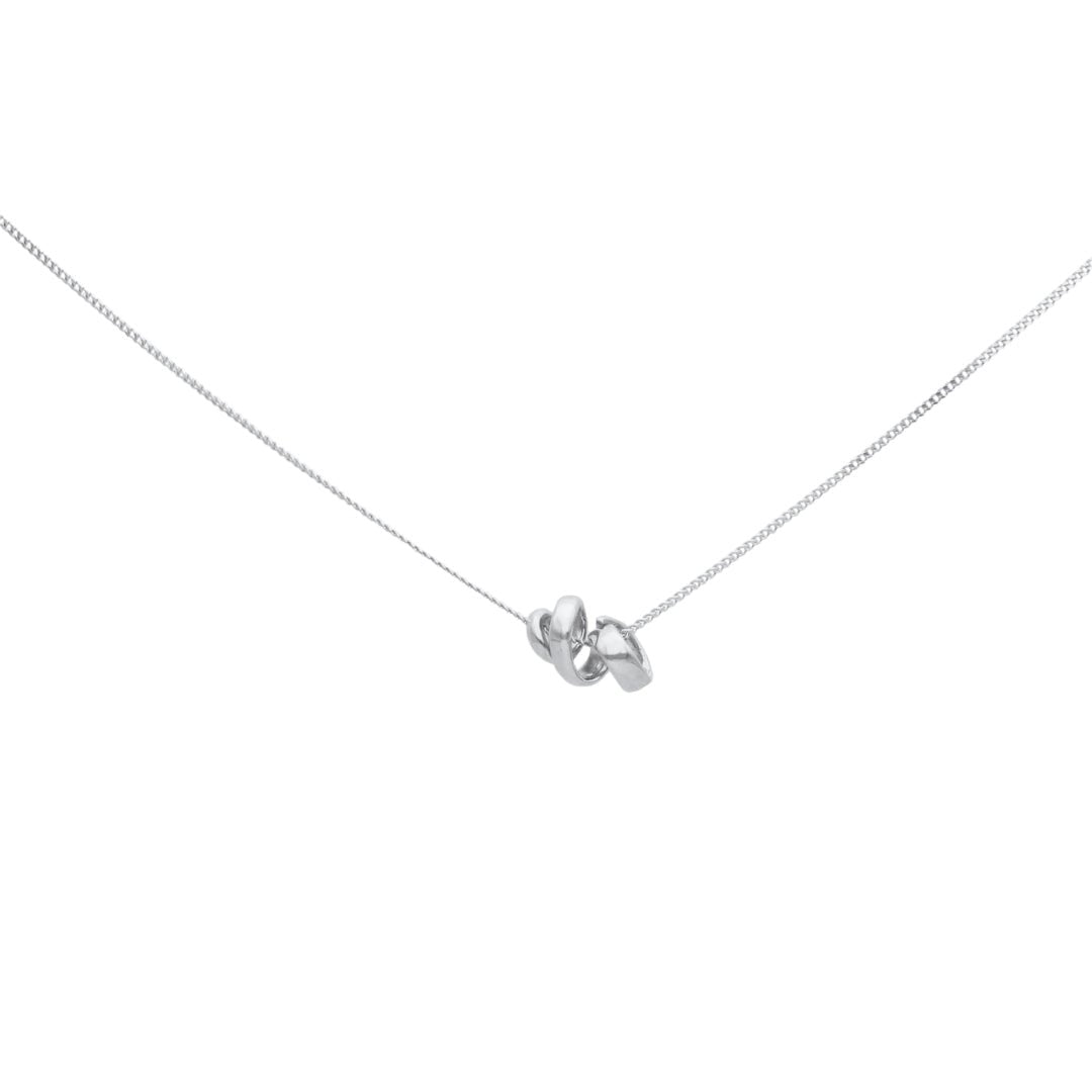 STORMSKÄRS MAJA S silver necklace pendant on a fine chain against a white background.