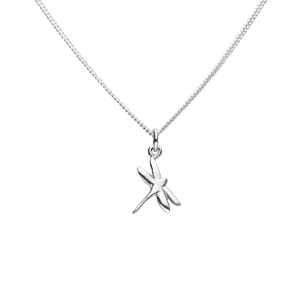 Silver Trollslända pendant necklace with a delicate dragonfly charm on a fine chain.