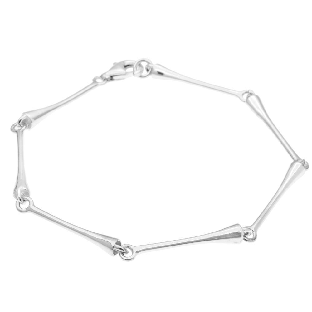 PEGGY armband i nickelfri 925 sterling silver med långsmala pegformade länkar inspirerade av golf.