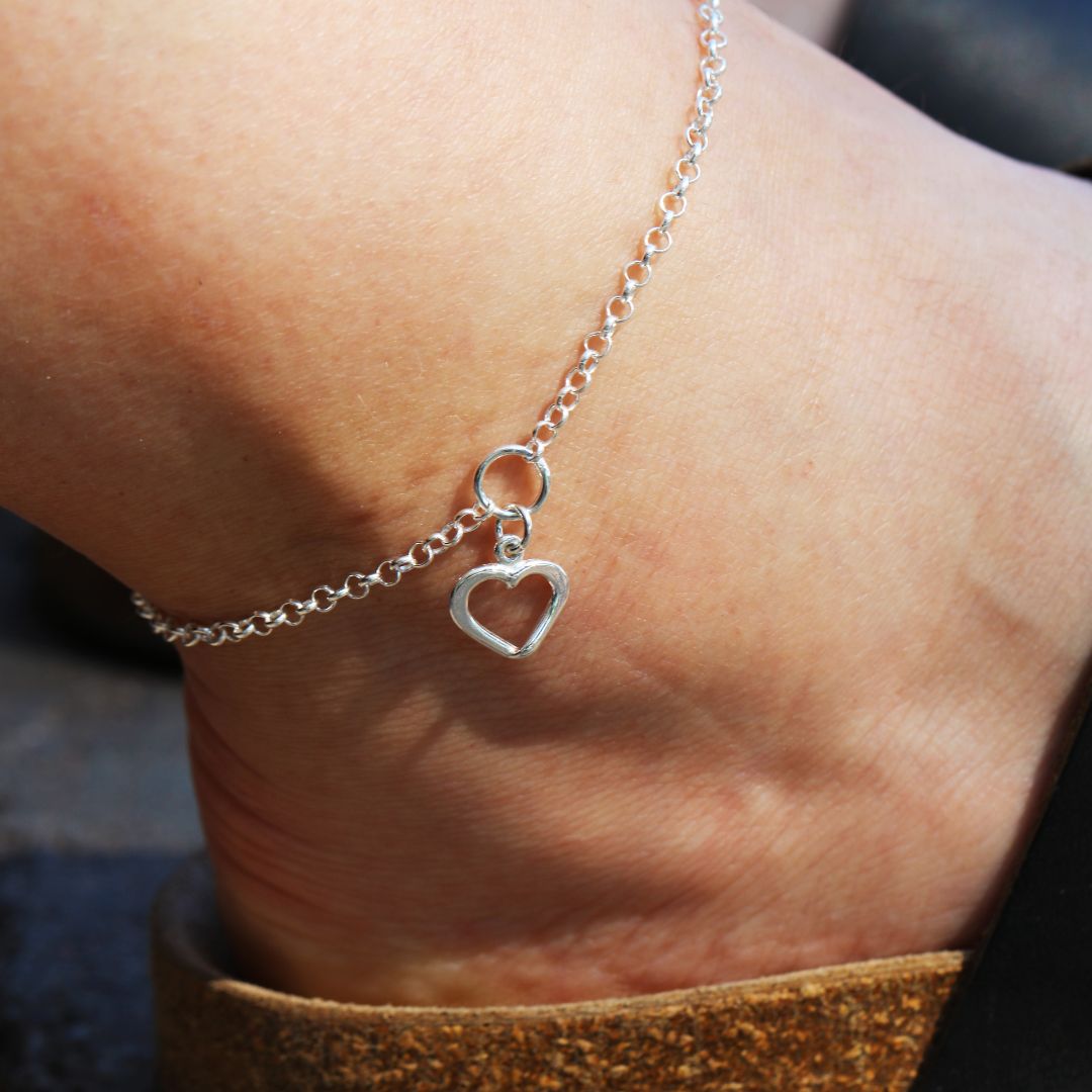 HJÄRTLIG vristlänk - Guldviva Jewellery