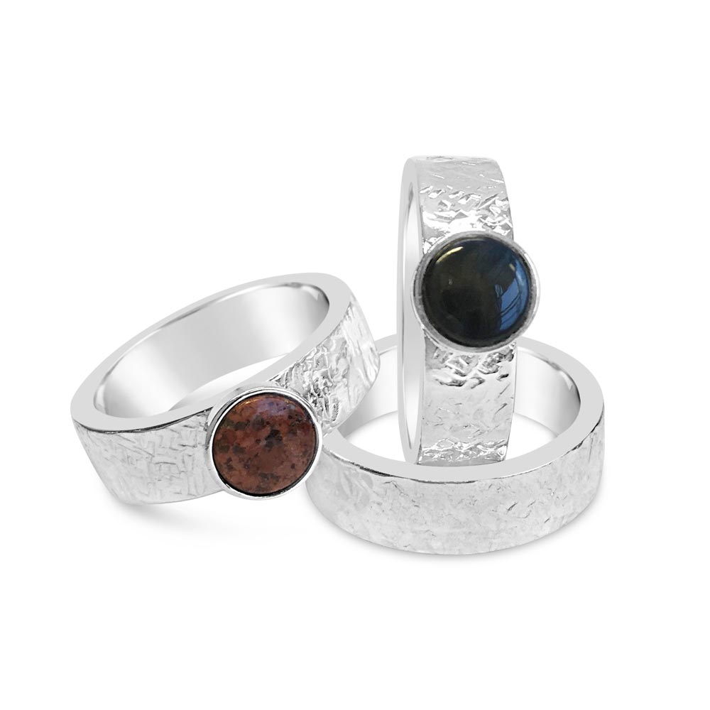 BJÖRK SPEKTROLIT ring - Guldviva Jewellery