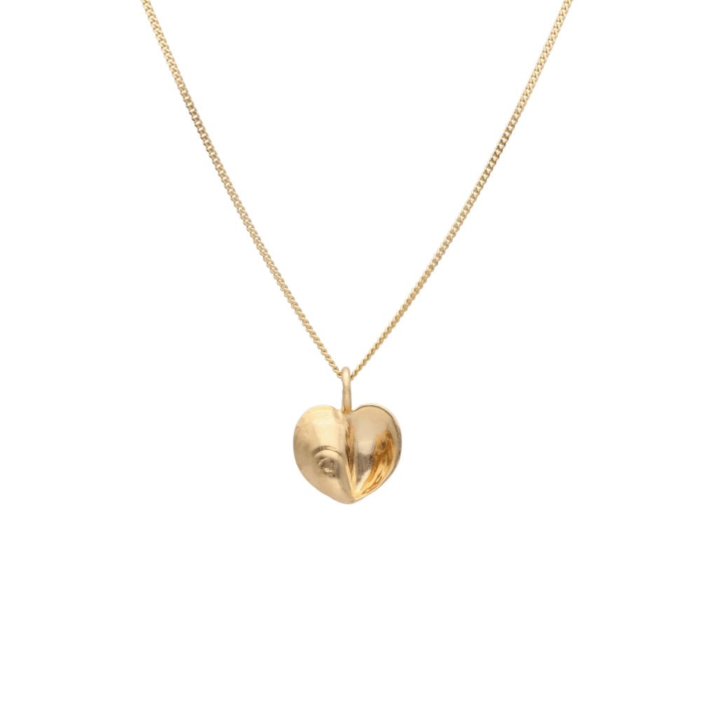 BLÅMUSSLA HJÄRTA 18K halsband - Guldviva Jewellery