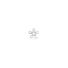 BLOMMAN flower stud earring in sterling silver
