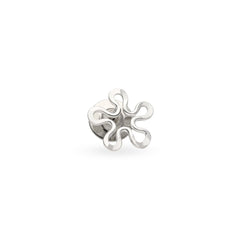 BLOMMAN pin brosch i 925 sterlingsilver med blomformad design cirka 16 mm i diameter