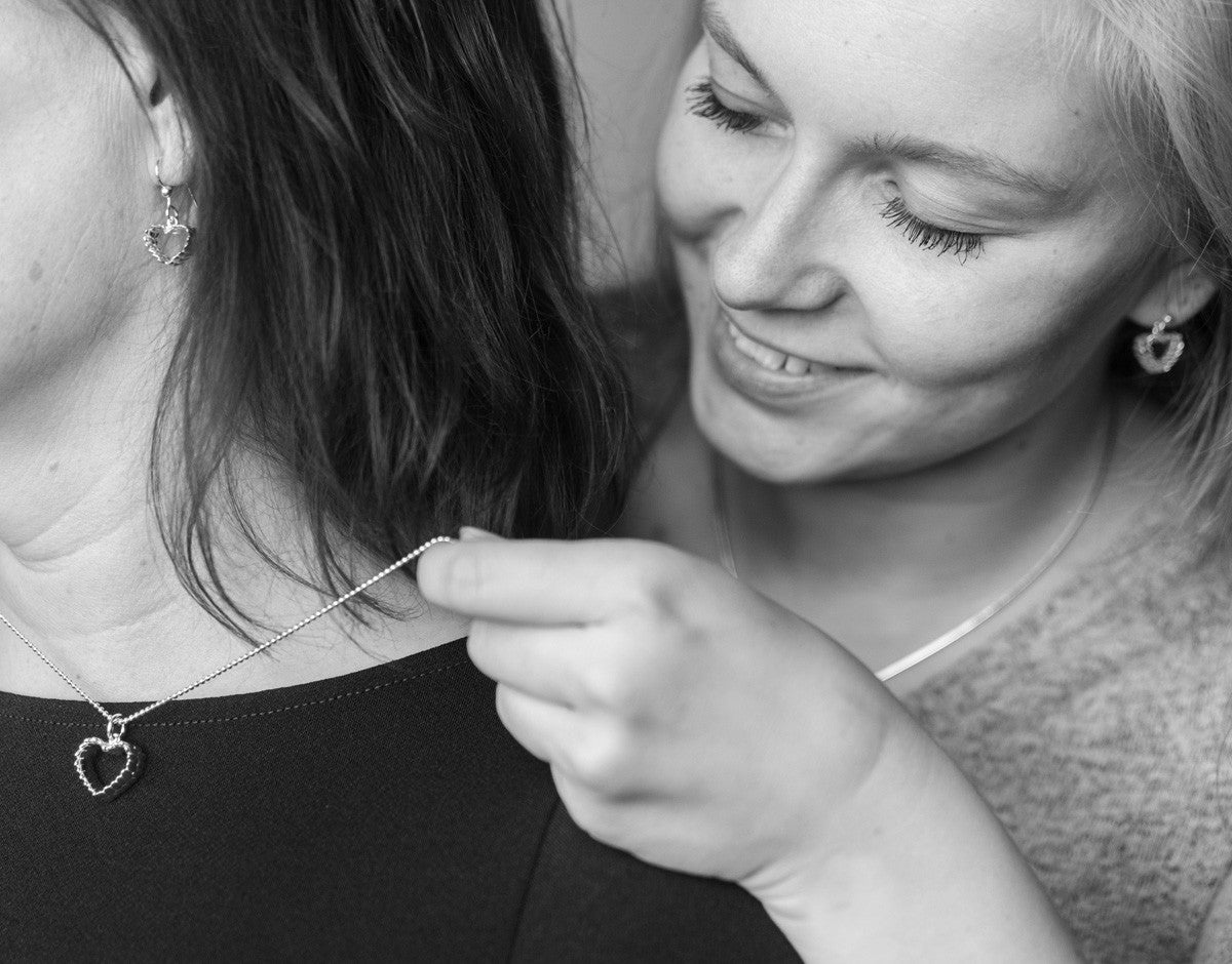 RÅGHJÄRTA örhängen på stift - Guldviva Jewellery