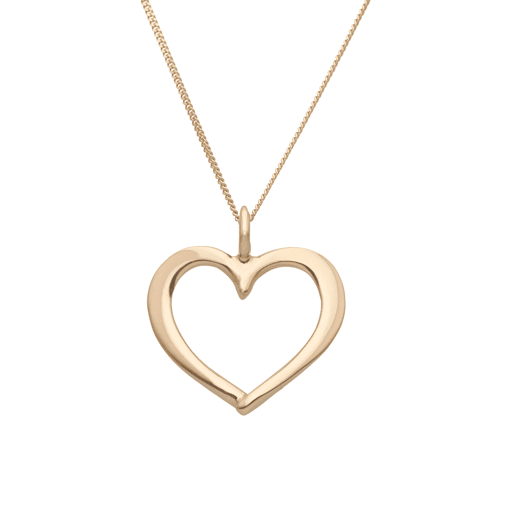 HJÄRTLIG L 18K halsband - Guldviva Jewellery