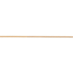Rose gold 18K pansarkedja chain necklace with lobster clasp laid flat on a white background.