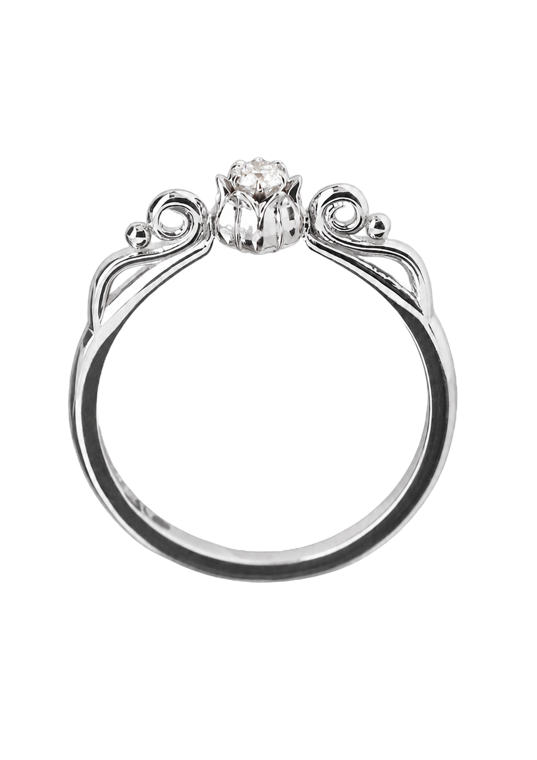 LILY OF LOVE 18K white gold ring