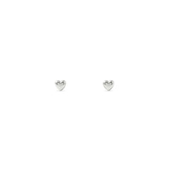 ÄLSKA örhängen på stift i 925 sterlingsilver små hjärtformade studs