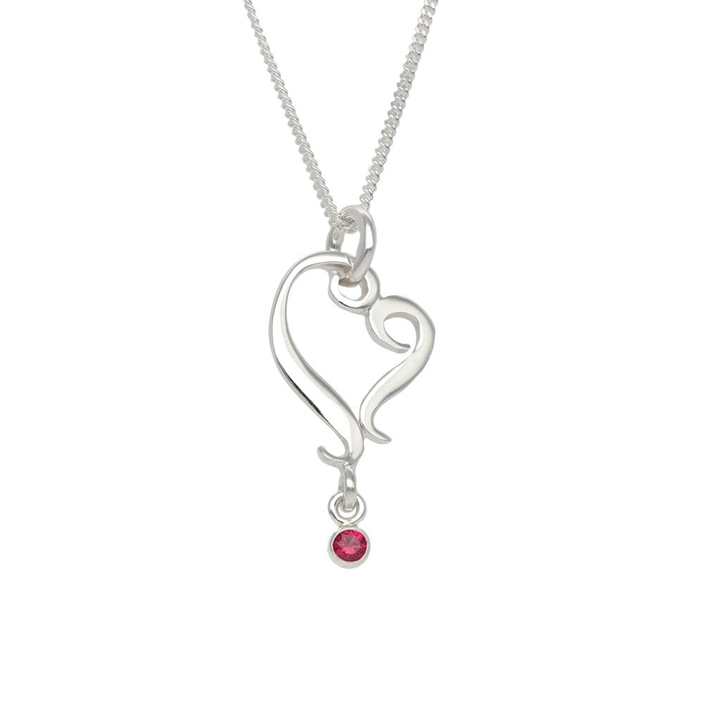 RUBINHJÄRTA halsband - Guldviva Jewellery