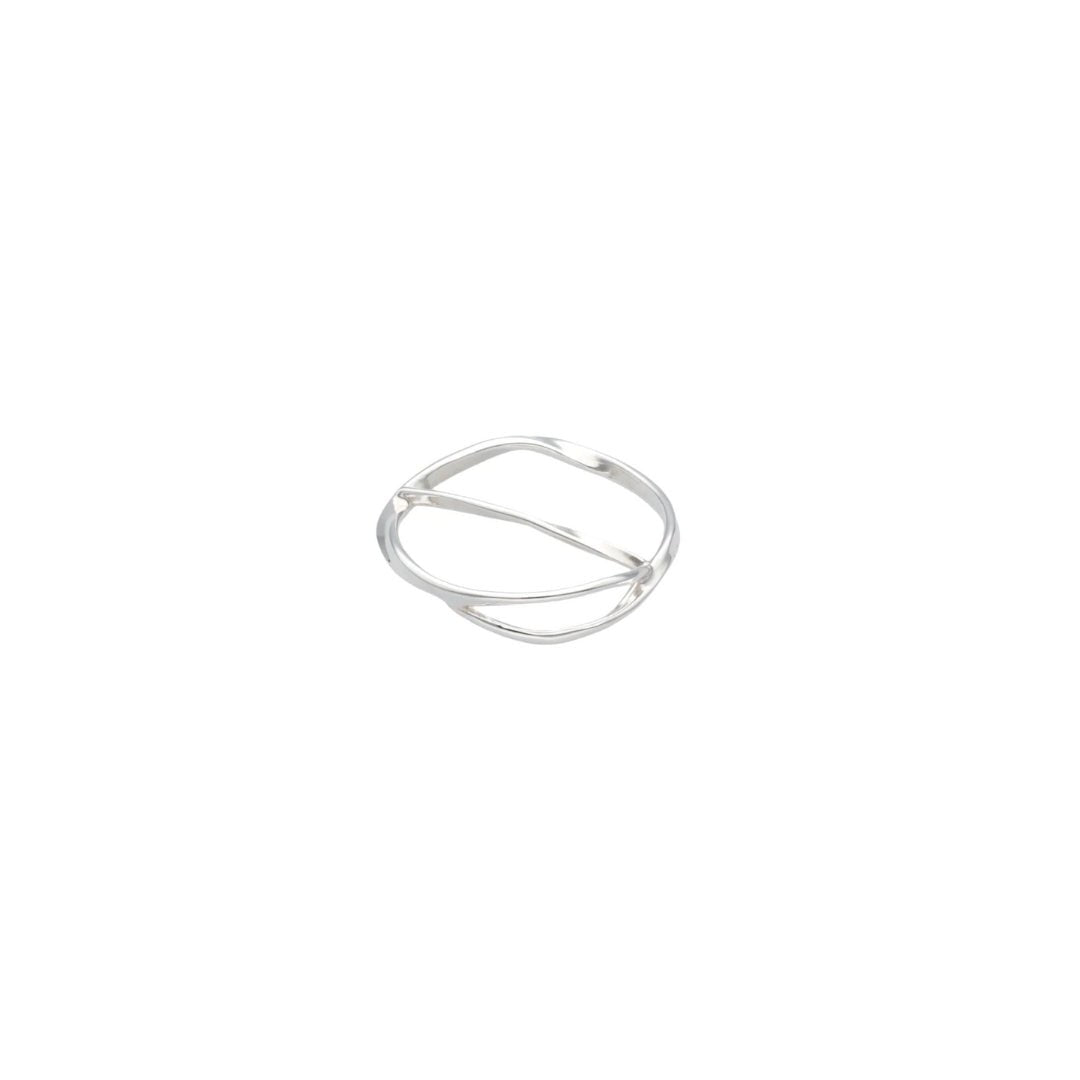 STORMSKÄRS MAJA S Scarfring i sterling silver med två sammanflätade band i en ring