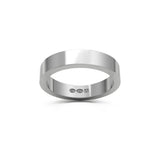 RING Rektangulär 18k vitguld 4 mm - Guldviva Jewellery