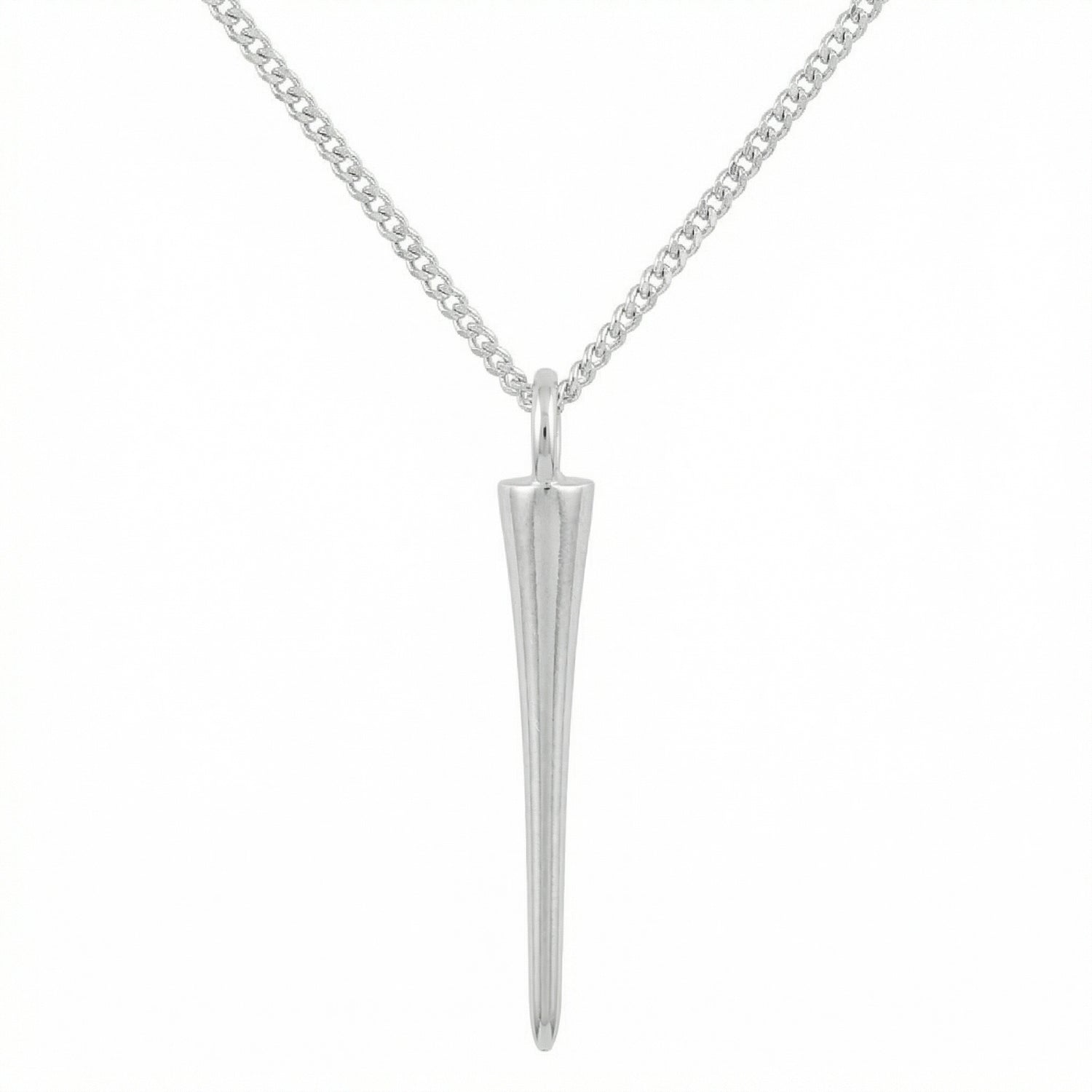 PEG halsband i nickelfri 925 silver med kronformad berlock och pansarkedja