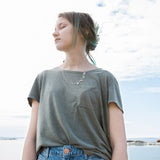 BLÅMUSSLA NÄT halsband - Guldviva Jewellery