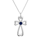 KORSHJÄRTA SPEKTROLIT halsband - Guldviva Jewellery