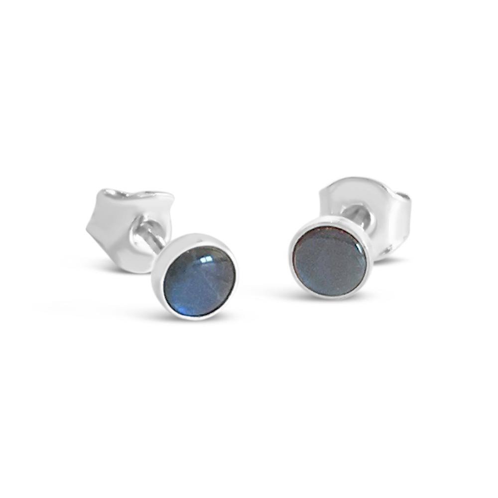BASIC SPEKTROLIT XS örhängen på stift - Guldviva Jewellery