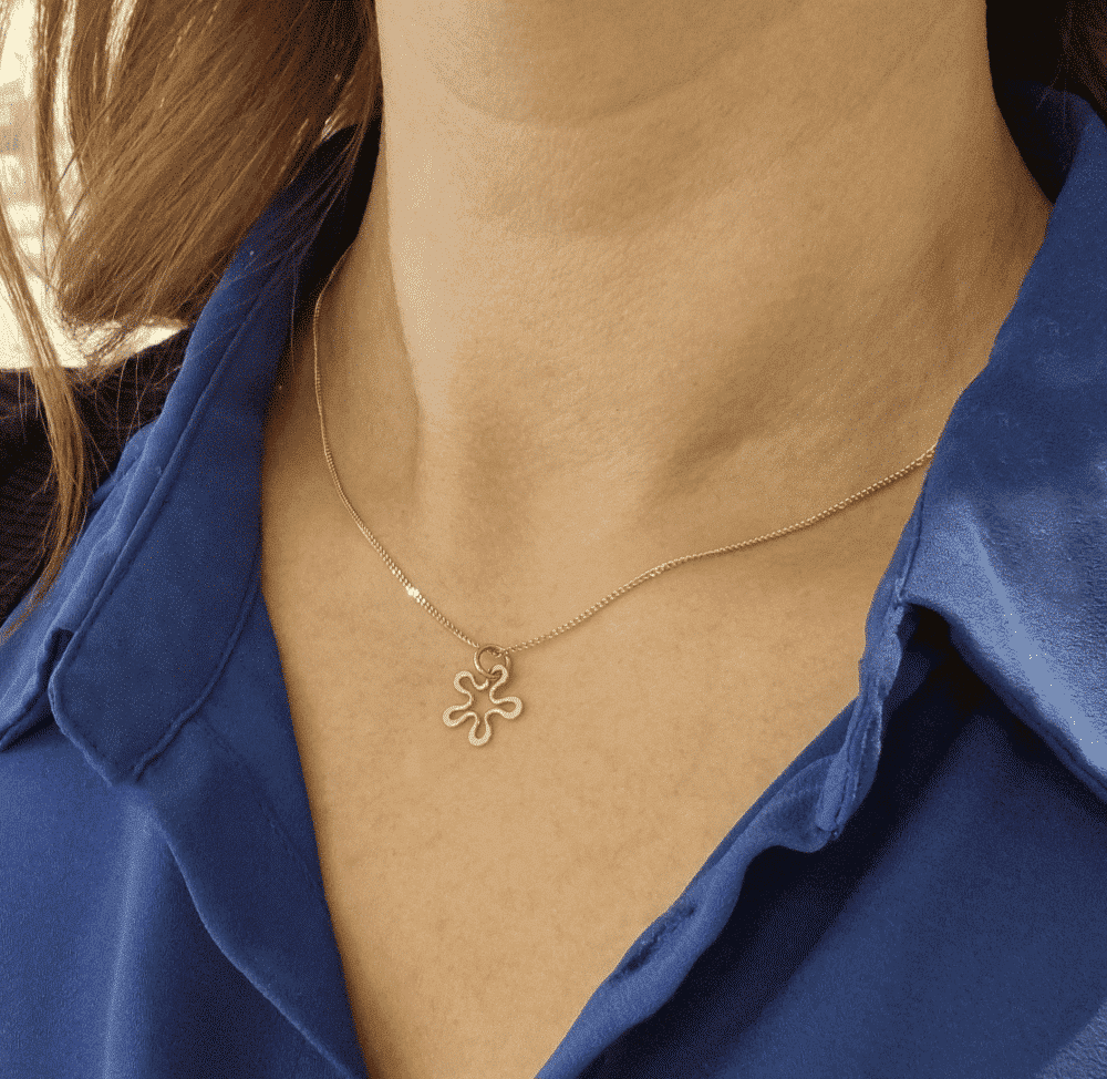 BLOMMAN™ 18K 1,0 halsband - Guldviva Jewellery