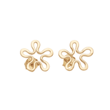 BLOMMAN™ 18K örhängen på stift - Guldviva Jewellery