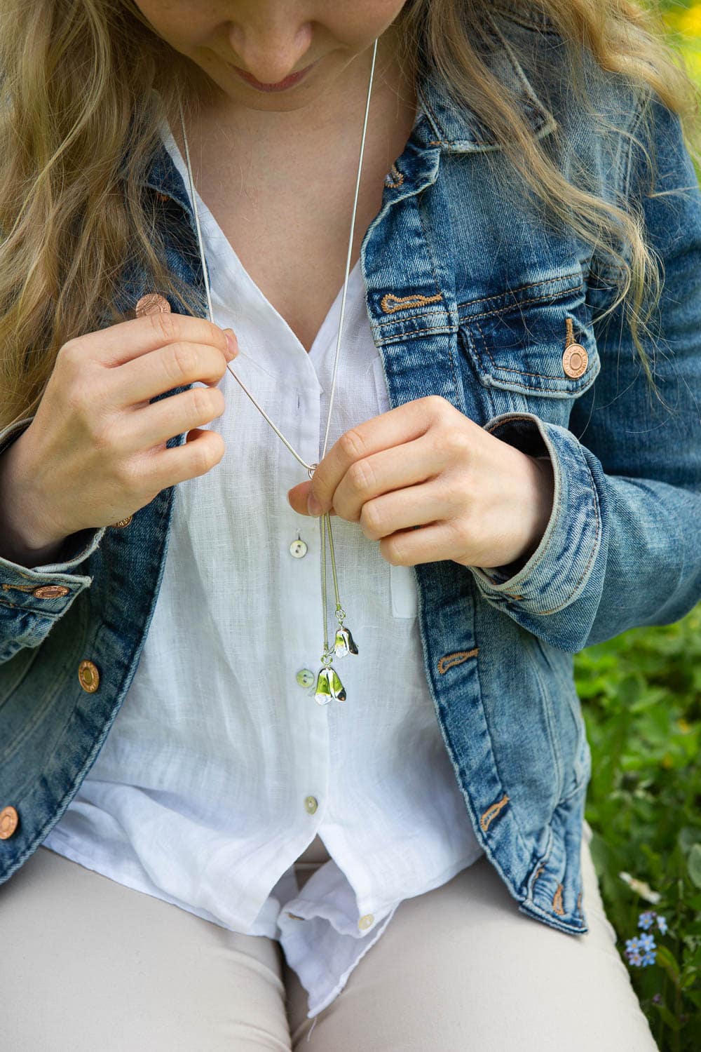BLÅKLOCKA Fest halsband - Guldviva Jewellery
