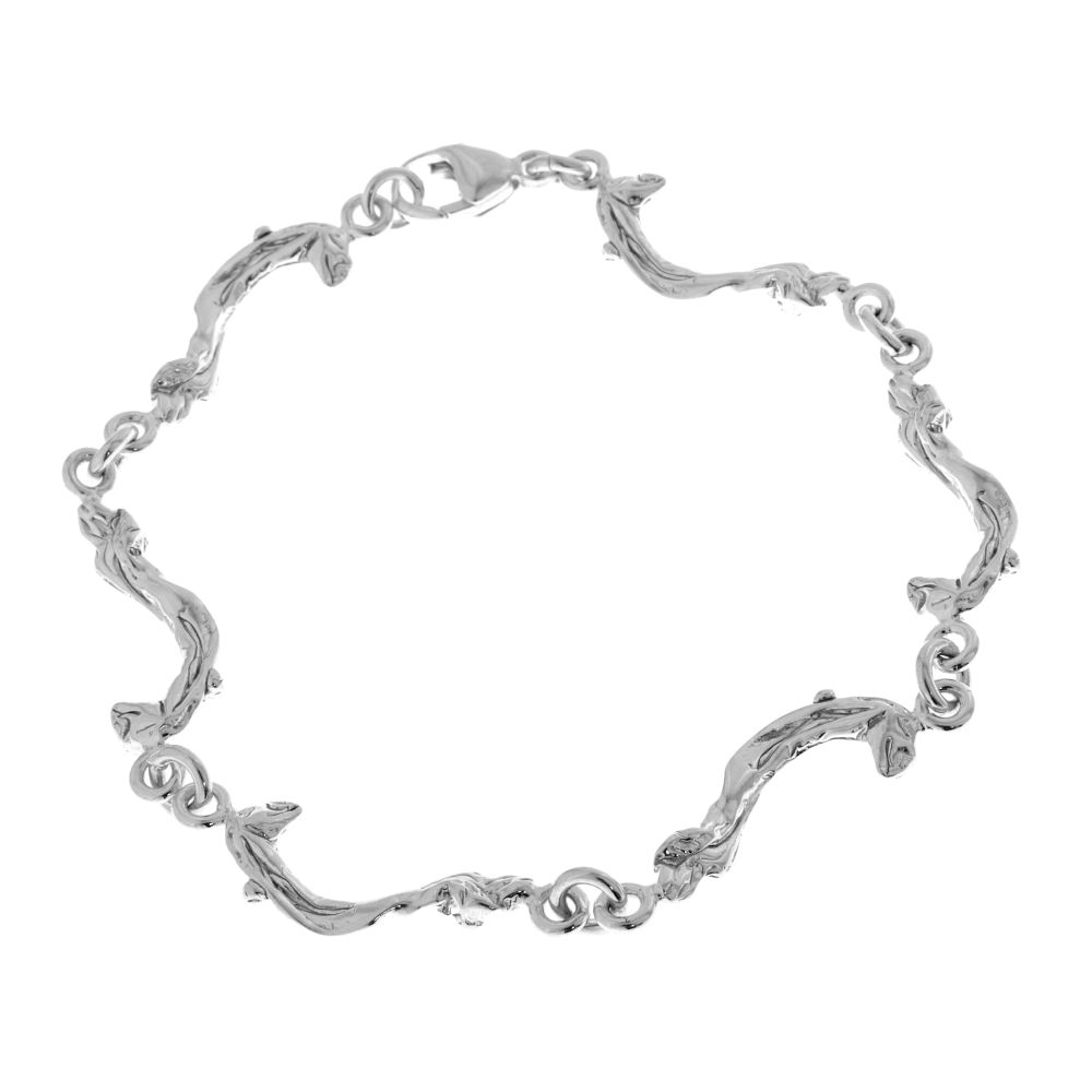 Havet bracelet in 925 sterling silver with wave like links inspired by stormy Åland sea