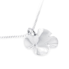 KLÖVER halsband med fyra blad klöverhänge i sterlingsilver på pansarkedja
