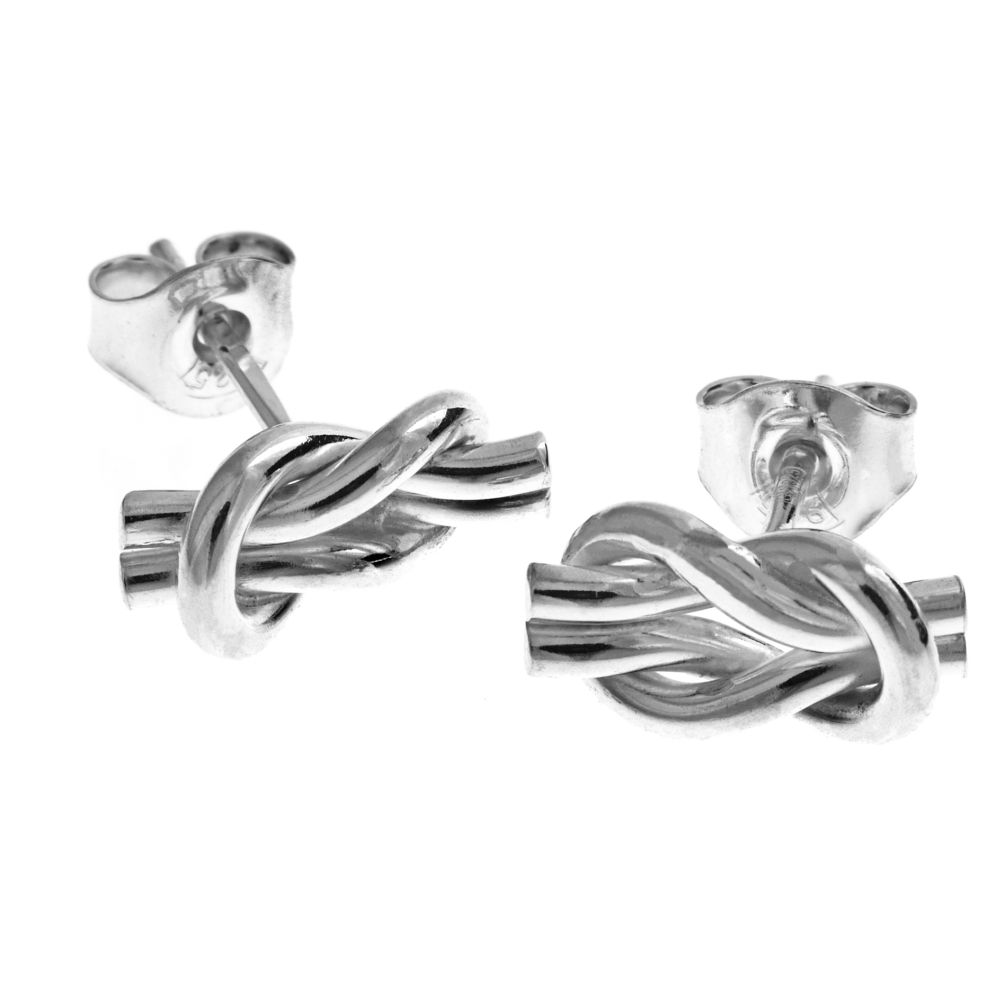 RÅBANDSKNOP örhängen på stift - Guldviva Jewellery