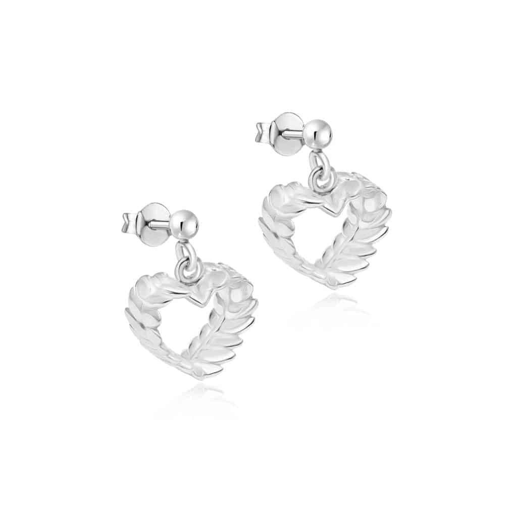 RÅGHJÄRTA örhängen på stift - Guldviva Jewellery