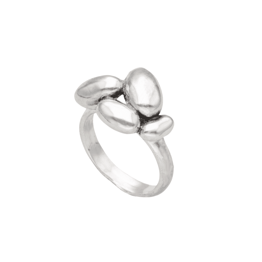 EVA Potatis ring i 925 sterlingsilver med fyra potatisformade motiv