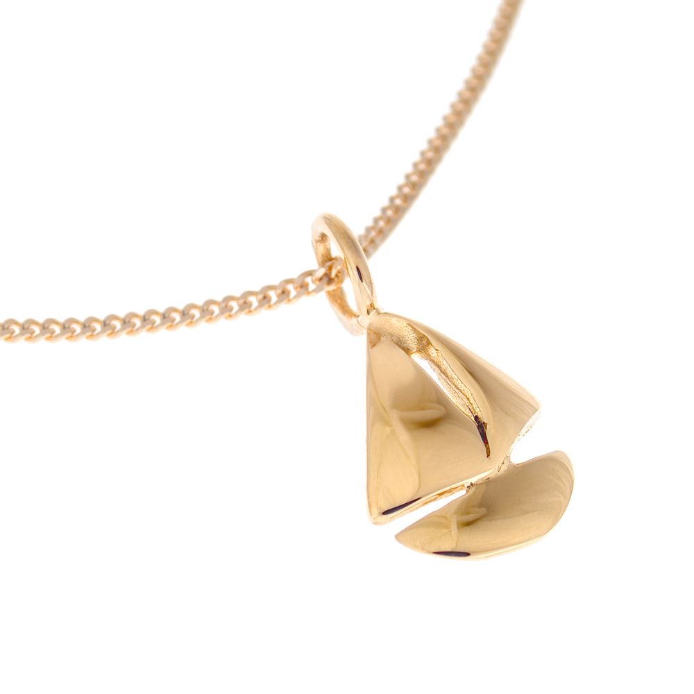SEGELBÅT 18K halsband - Guldviva Jewellery